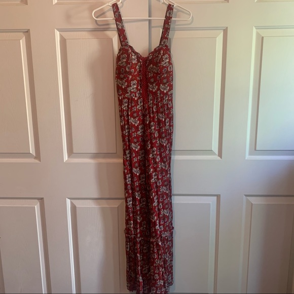 American Eagle floral flare leg jumpsuit, 00 / XS - Picture 4 of 9
